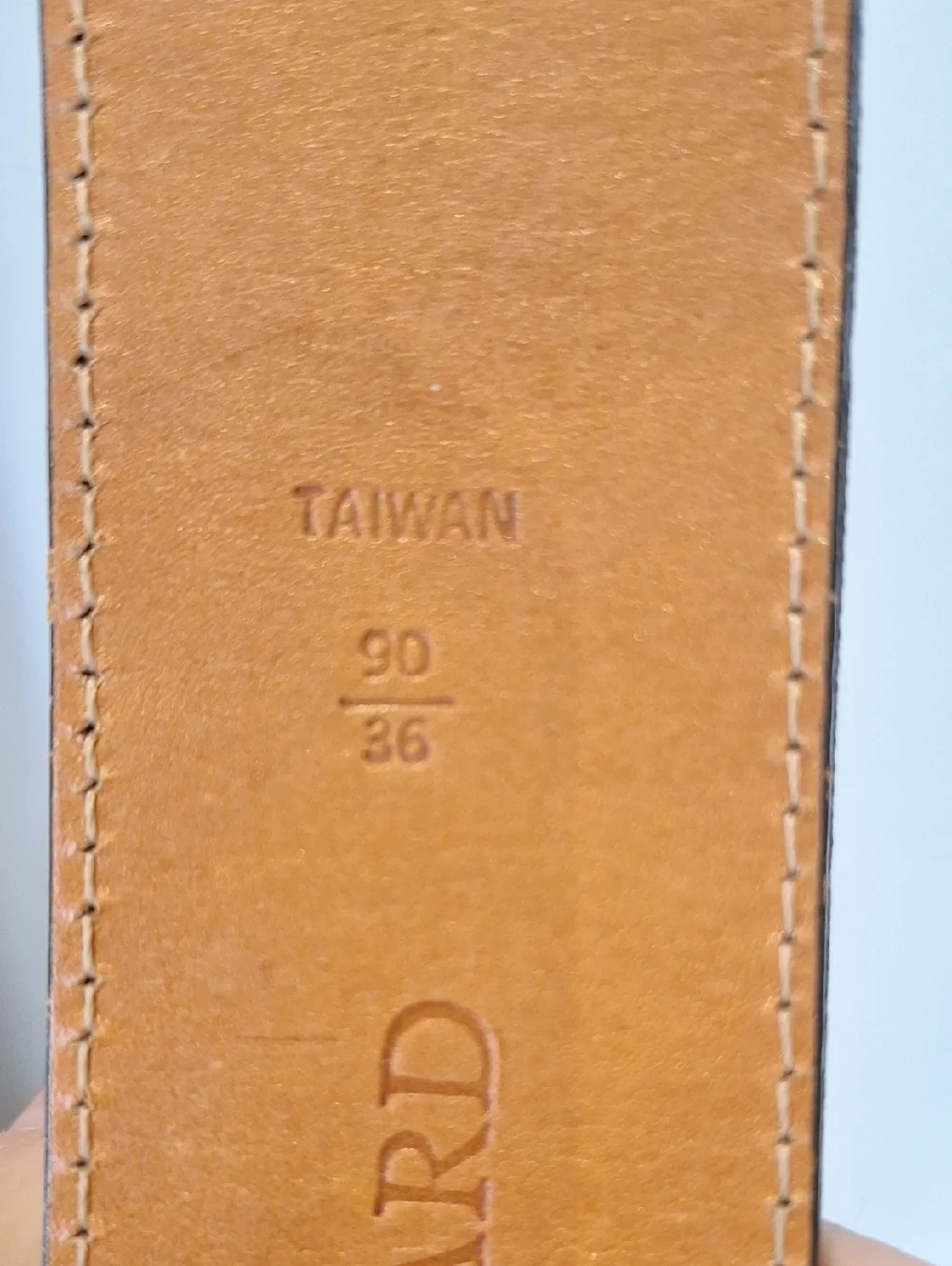 Polo Ralph Lauren Classic Briwn Leather & Olive Cavas On Leather Men's Belt